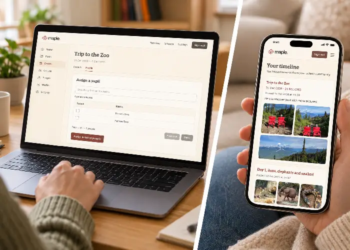 Maple is simple for school staff and families